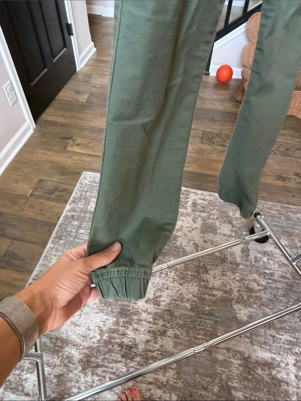 GAP Kids Small Olive Green Drawstring Jogger Pants